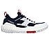 SKECHERS MONSTER - MASHTON, WHITE/NAVY Footwear Lateral View