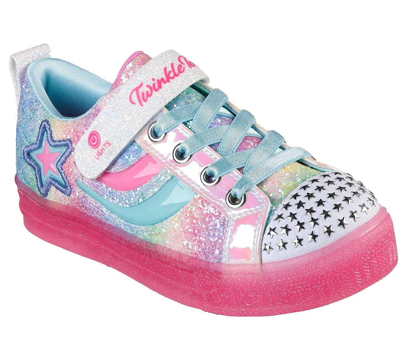 SHUFFLE BRIGHTS-SHOOTING STAR, MULTI Footwear Lateral View