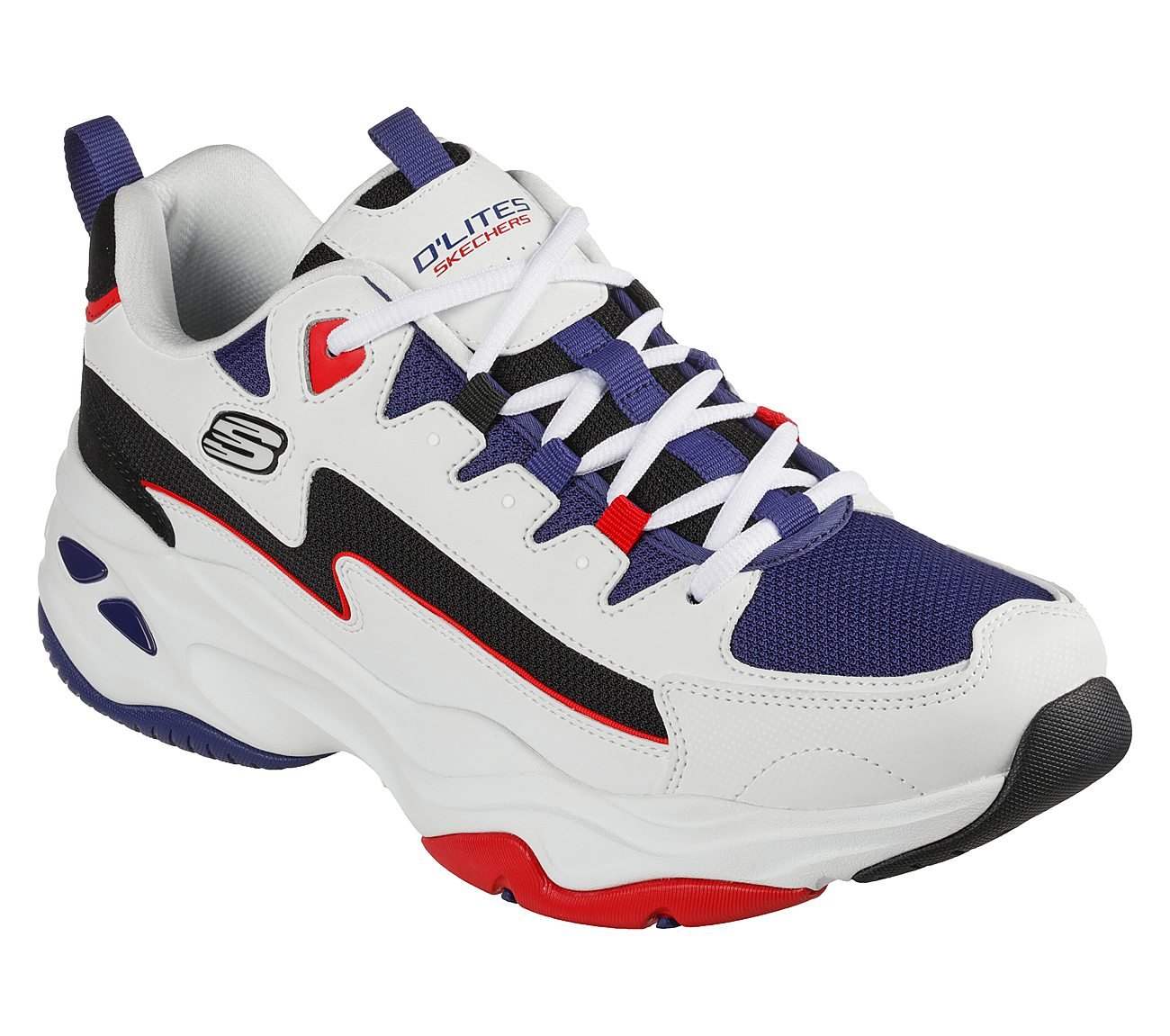 D'LITES 4.0 - ENERGY CODE, WHITE/NAVY/RED Footwear Right View