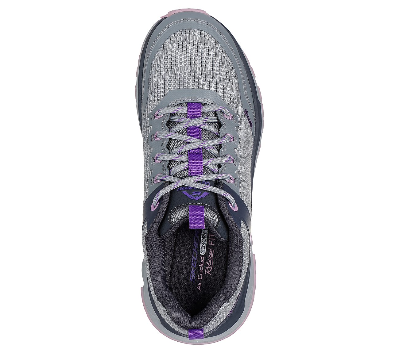 D'LUX JOURNEY - MARIGOLD, CHARCOAL/PURPLE Footwear Top View