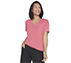 GODRI SERENE V-NECK TEE, RED/BLUE Apparels Bottom View