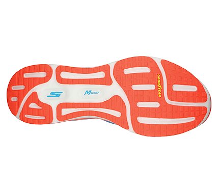 GO RUN RAZOR EXCESS, BLUE/CORAL Footwear Bottom View