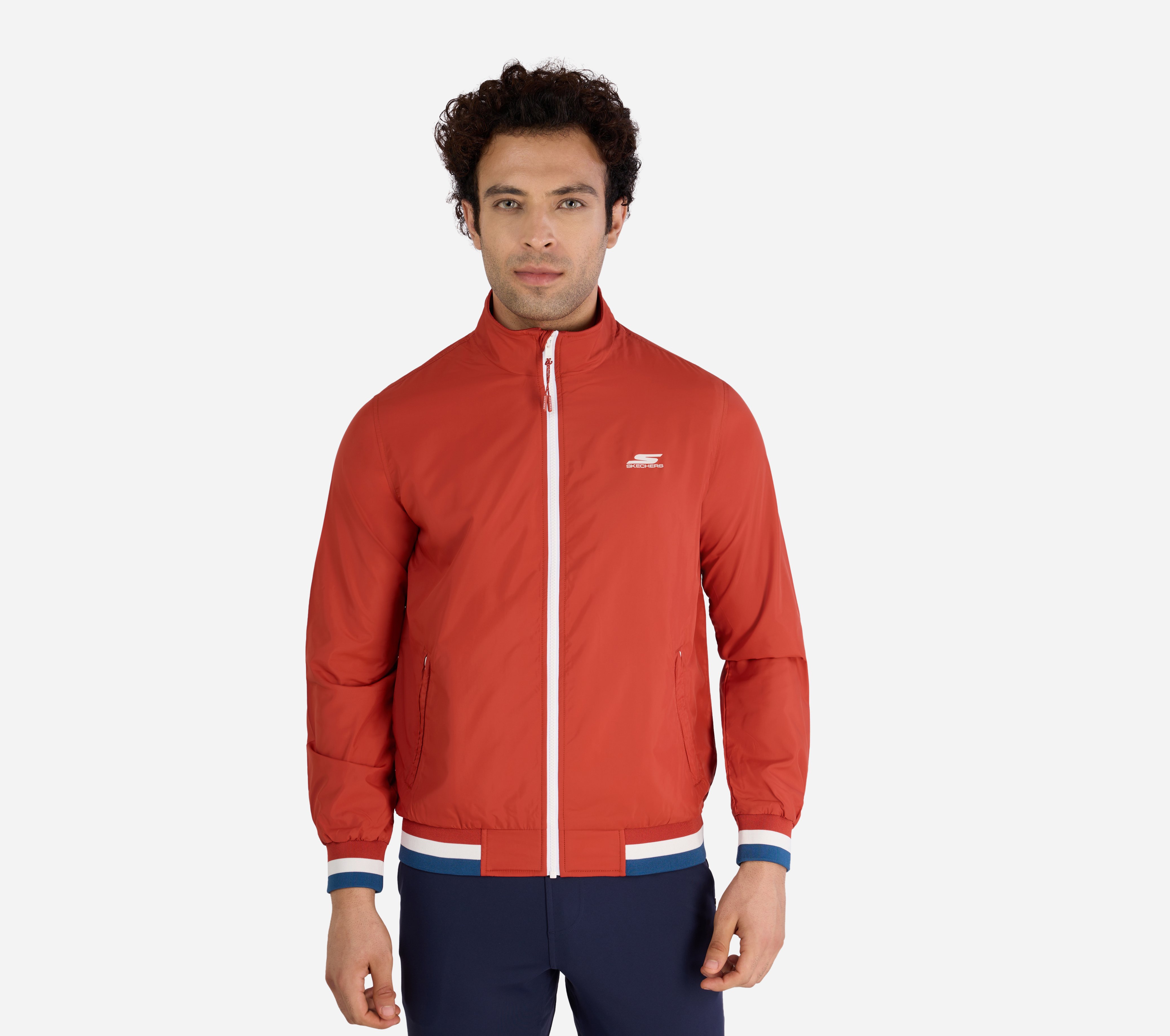 SKECHERS BIKER JACKET, RRUST Apparel Lateral View