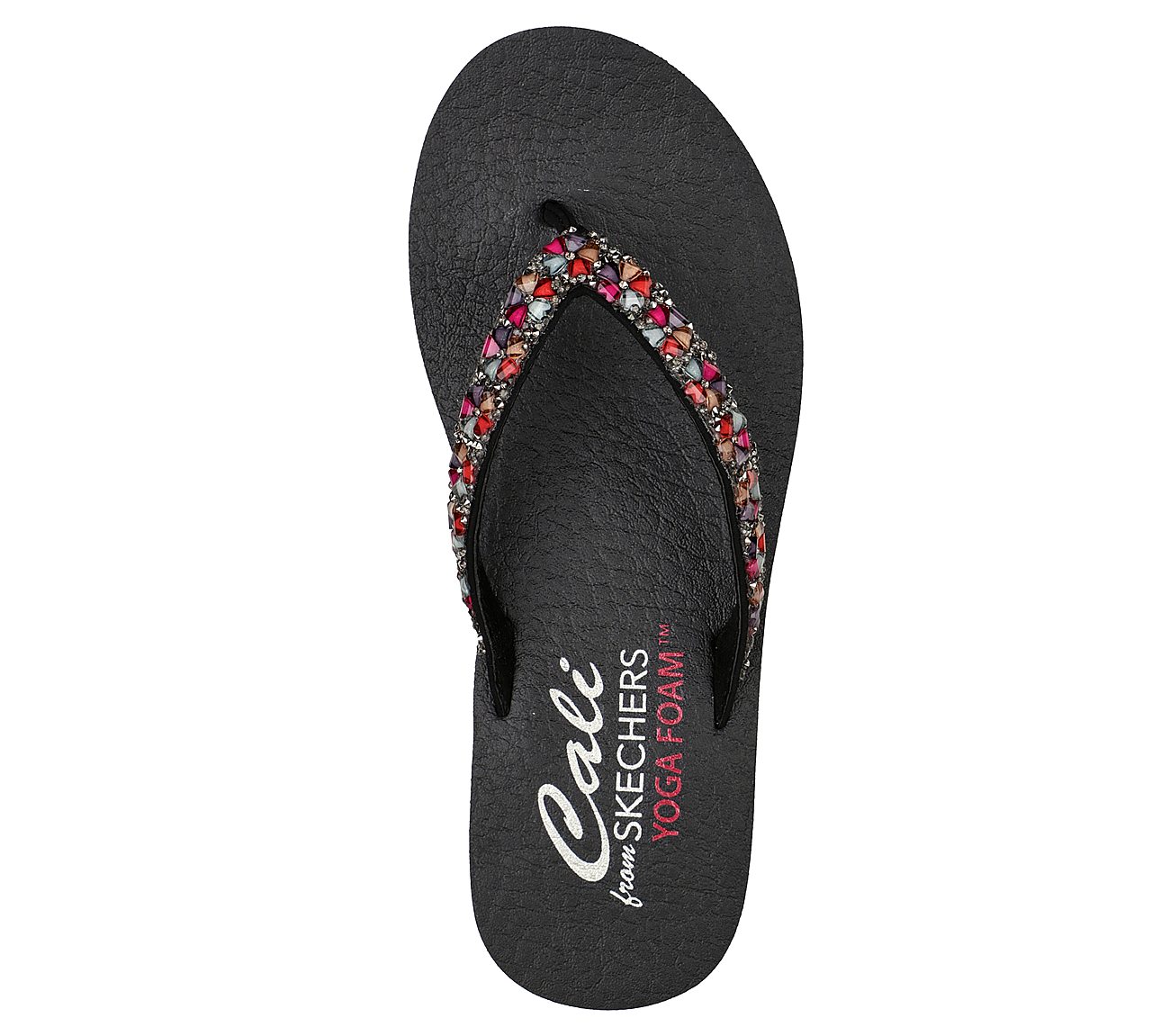 MEDITATION-DAISY DELIGHT, BLACK/MULTI Footwear Top View