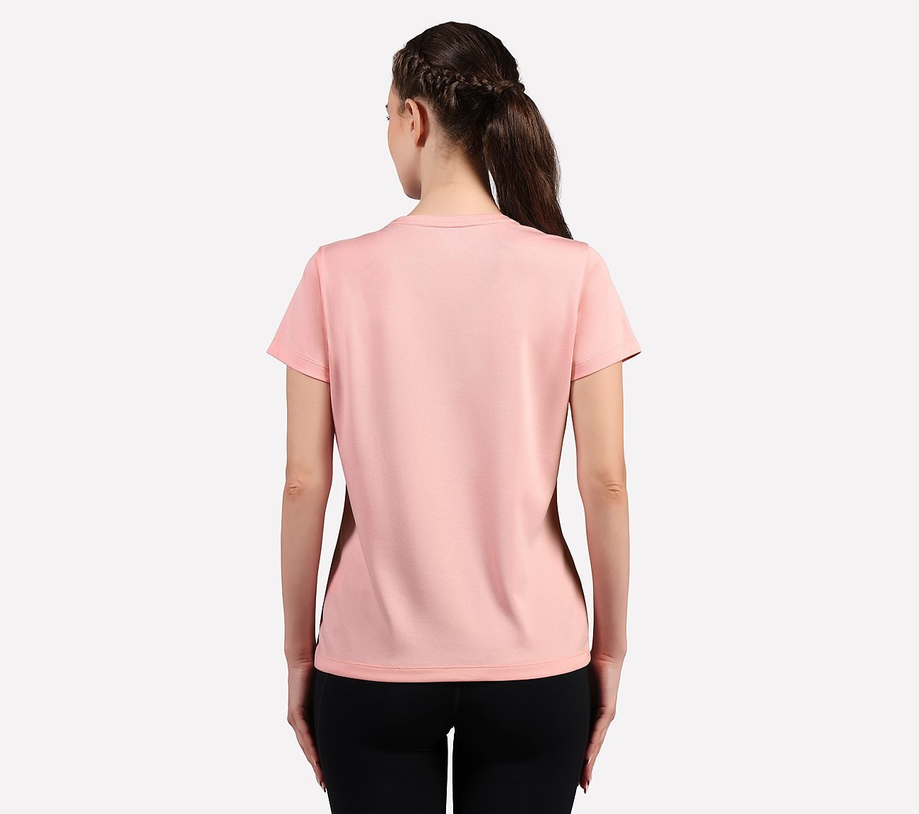 ROUND NECK BRANDED T SHIRT, BLACK/WHITE/GRY Apparels Left View