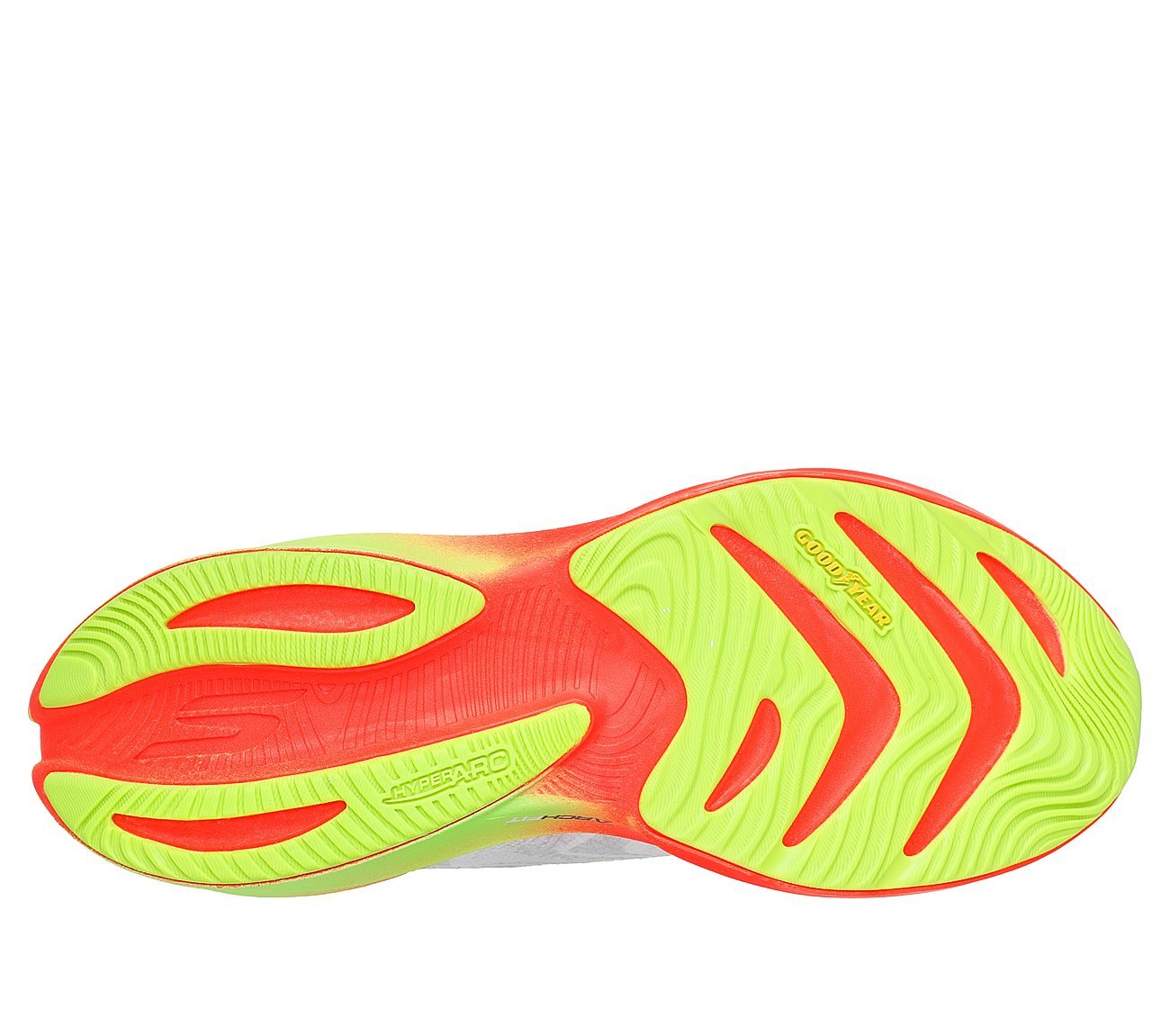 SKECHERS AERO SPARK, WHITE/MULTI Footwear Bottom View