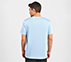 LOGO GRAPHIC PRINT T-SHIRT, CHARCOAL/LT. BLUE Apparel Left View