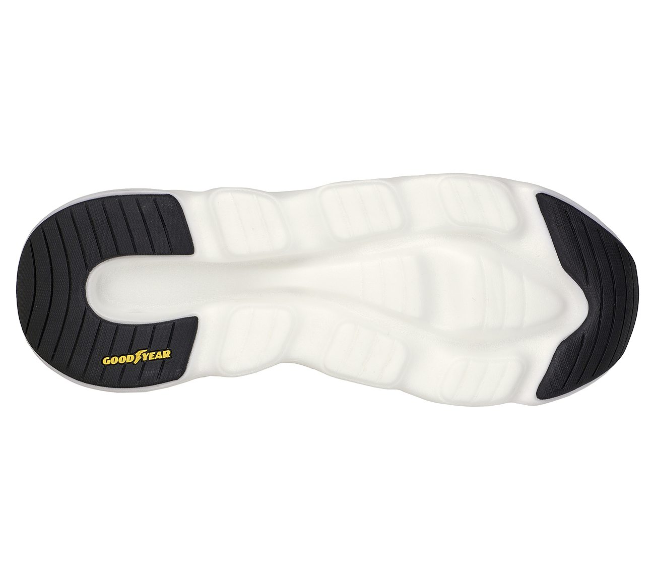 GO RUN SWIRL TECH-DASH CHARGE, LIME/BLACK Footwear Bottom View