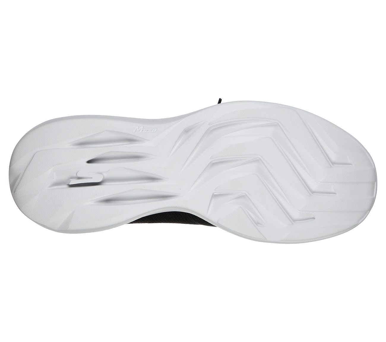 GO RUN FAST - STEADFAST, BLACK/MULTI Footwear Bottom View