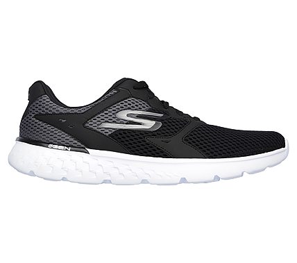 GO RUN 400, BLACK/WHITE Footwear Right View
