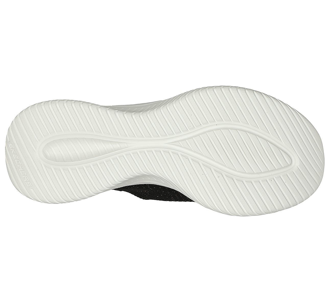 Skechers Slip-ins: Ultra Flex 3.0 - Glitter Me, BLACK/GOLD Footwear Bottom View