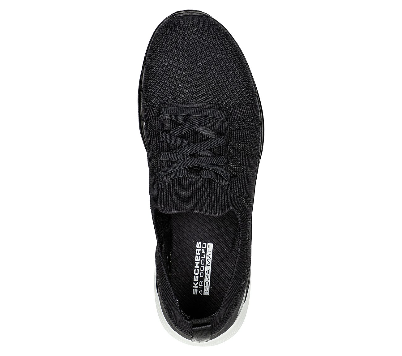 Skechers Black Go Walk 6 Pristine Sunset Womens Lace Up
