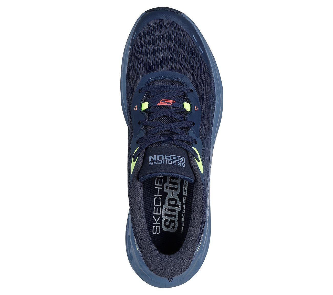 MAX CUSHIONING GLIDE-STEP - A, NAVY/MULTI Footwear Top View