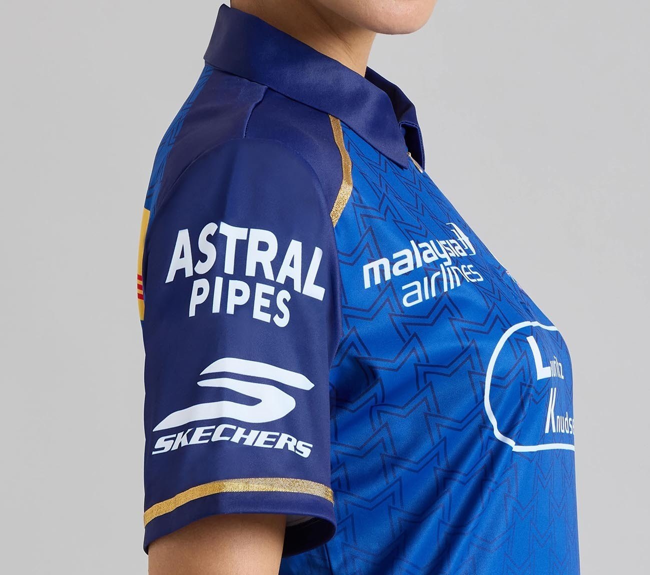 MUMBAI INDIANS IPL WOMEN'S FAN JERSEY 2026, ROYAL/NAVY/LIME