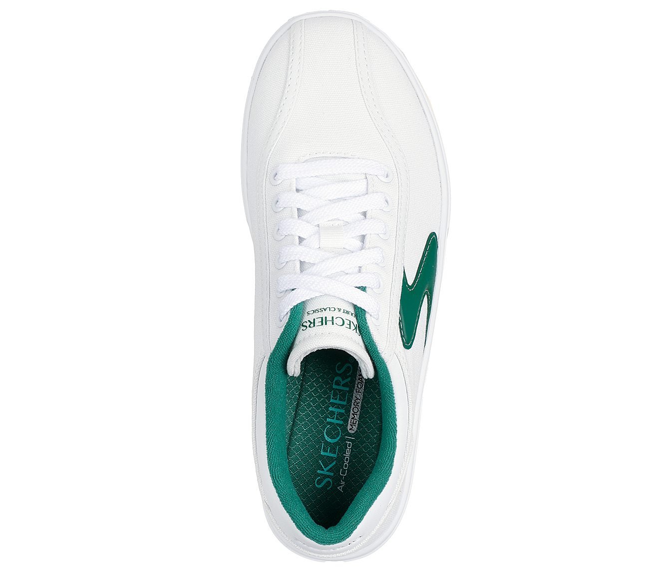EDEN LX, WHITE/GREEN Footwear Top View