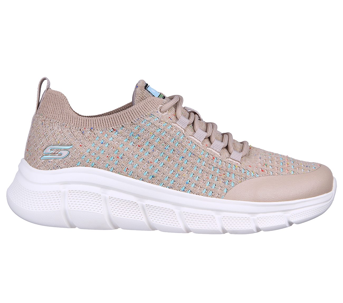 BOBS B FLEX - CLEAN SPIRIT, TAUPE/MULTI Footwear Right View