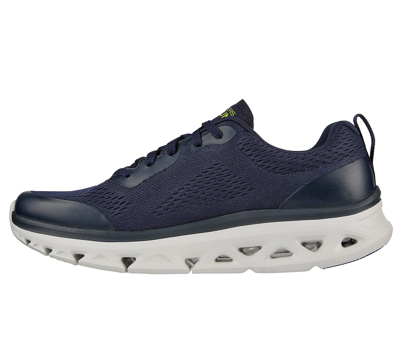 Skechers Navy/Lemon Go Run Glide Step Flex Running Shoes For Men ...