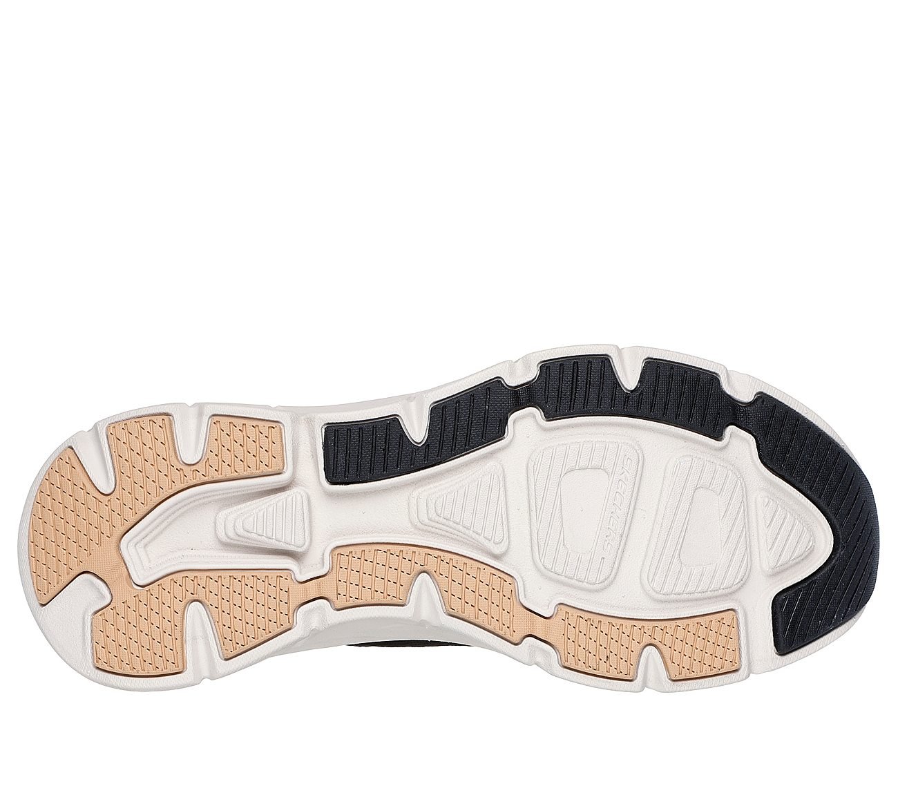 D'LUX WALKER 2.0-THRILL MOVEMENT, BLACK/TAN Footwear Bottom View