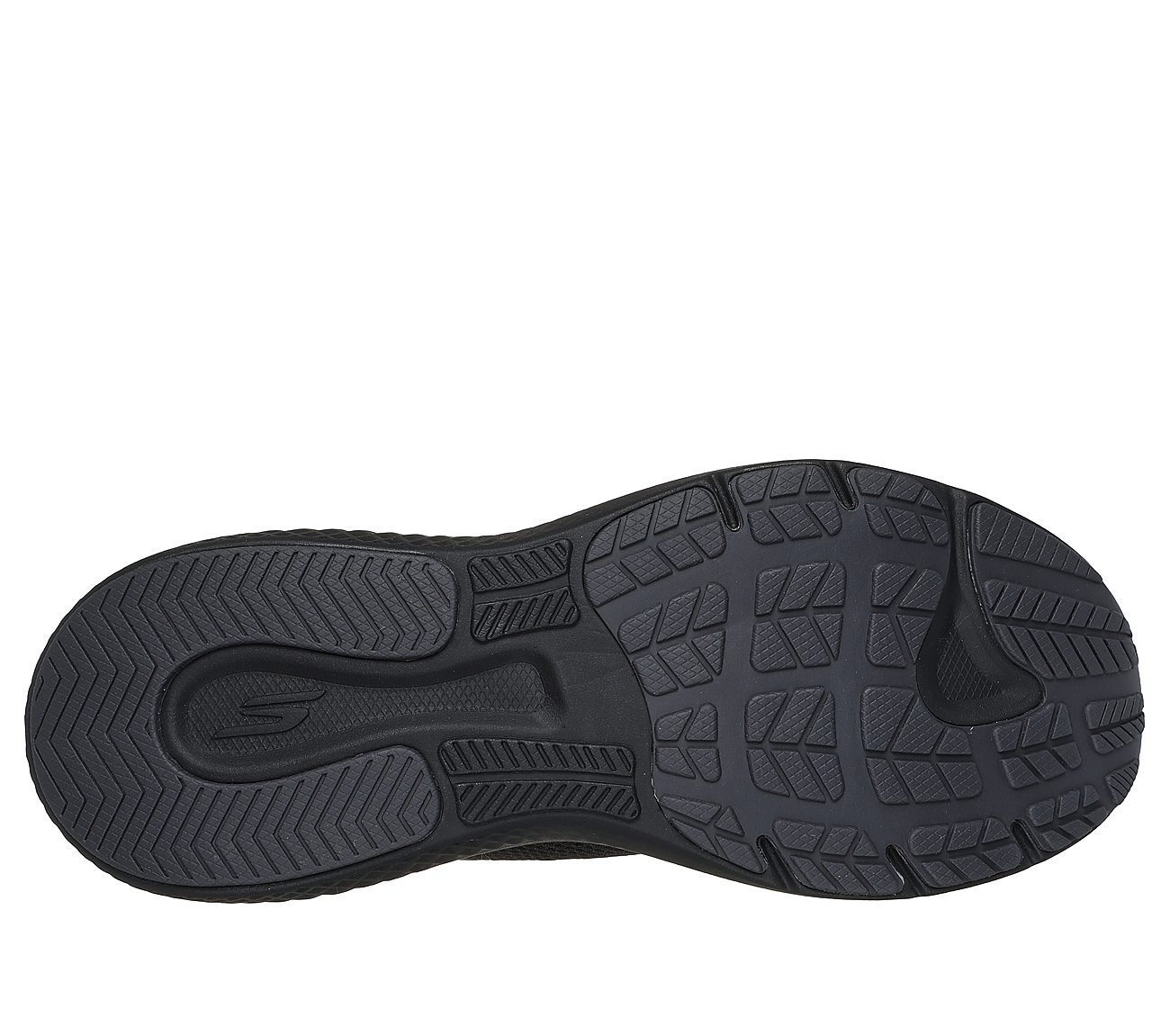 GO RUN SUPERSONIC MAX, BBLACK Footwear Bottom View