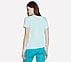 EVERY DOG CREWNECK T-SHIRT, AQUA Apparel Top View