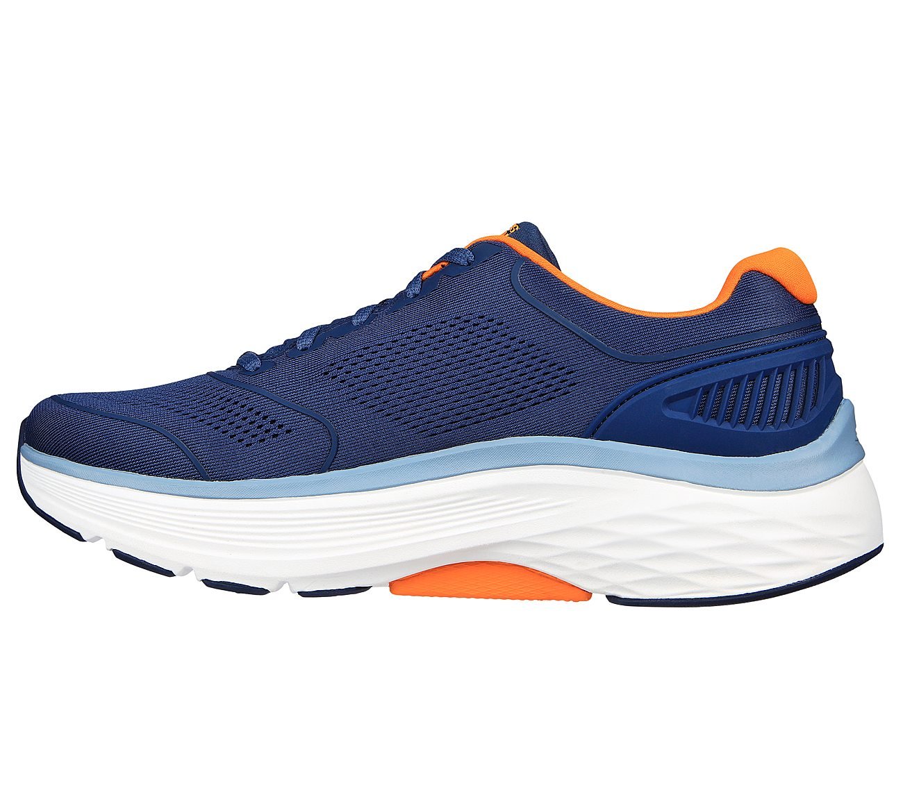 MAX CUSHIONING ARCH FIT - SWI, NAVY/ORANGE Footwear Left View