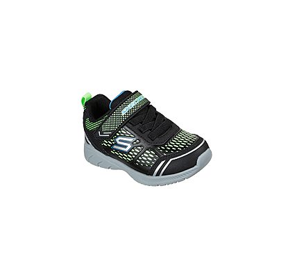MIGHTY STRIDE, BLACK/LIME Footwear Lateral View
