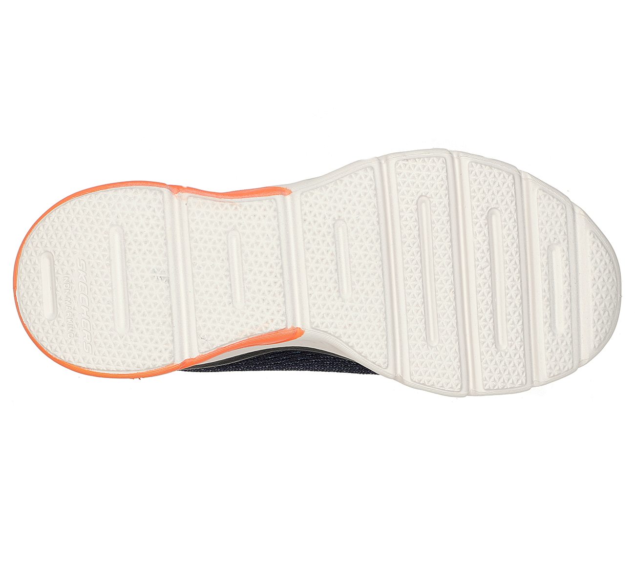 GLIDE-STEP SPORT - WAVE HEAT, NAVY/ORANGE Footwear Bottom View