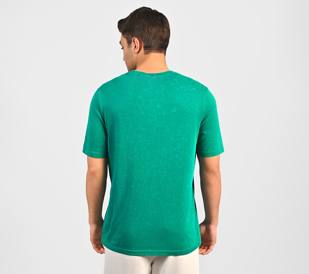 ACID WASH GRAPHIC T-SHIRT, SAGE Apparel Left View