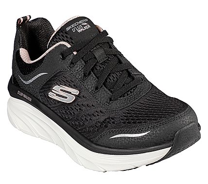 D'LUX WALKER-INFINITE MOTION, BLACK/PINK Footwear Lateral View