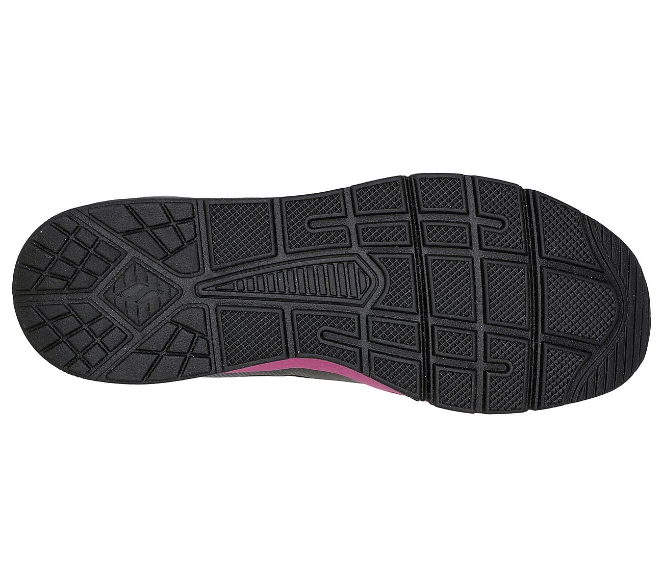 UNO 2 - MAD AIR, BLACK/PINK Footwear Bottom View