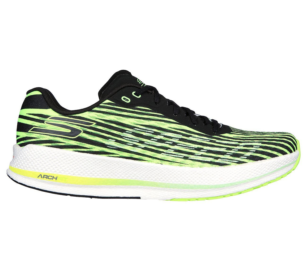 GO RUN RAZOR 4, LIME Footwear Lateral View