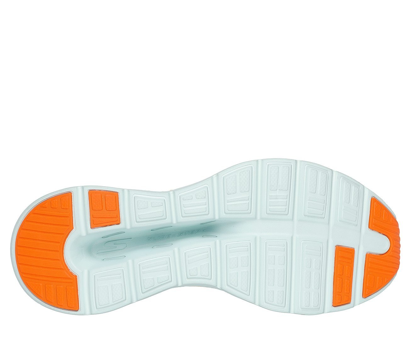 GO WALK GLIDE-STEP 2.0 - ZAND, NAVY/ORANGE Footwear Bottom View