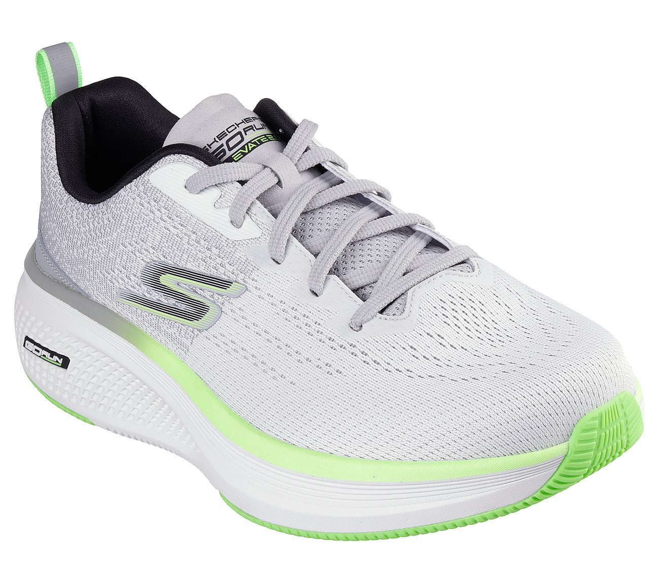 GO RUN ELEVATE 2.0 - FLUID MOTION, WHITE/GREY Footwear Top View