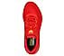 GO RUN PERSISTENCE, RED/YELLOW Footwear Top View