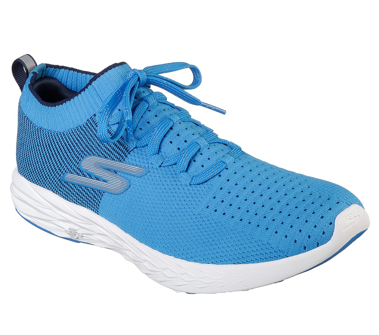 GO RUN 6, BLUE Footwear Lateral View