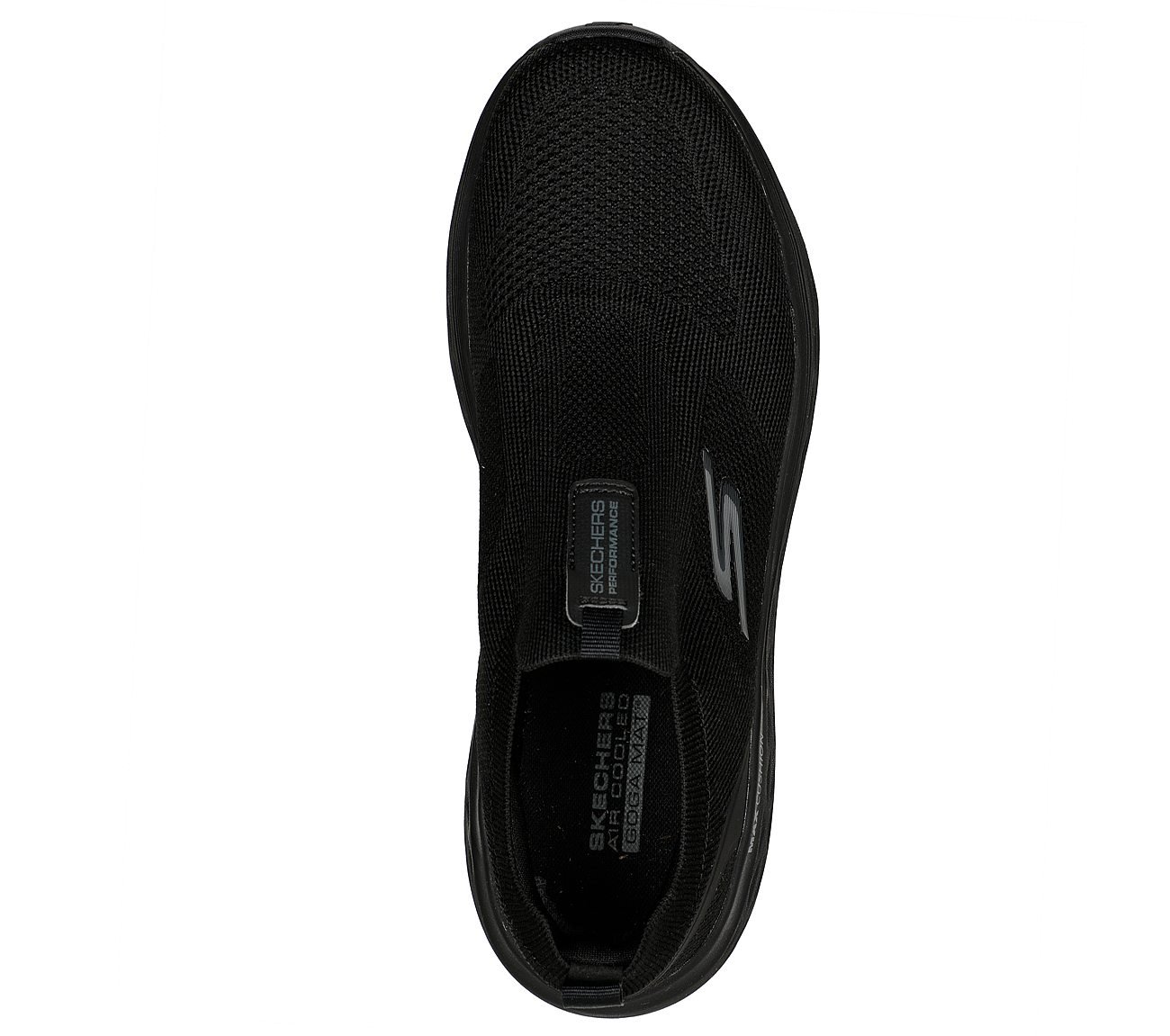 MAX CUSHIONING DELTA, BLACK Footwear Top View