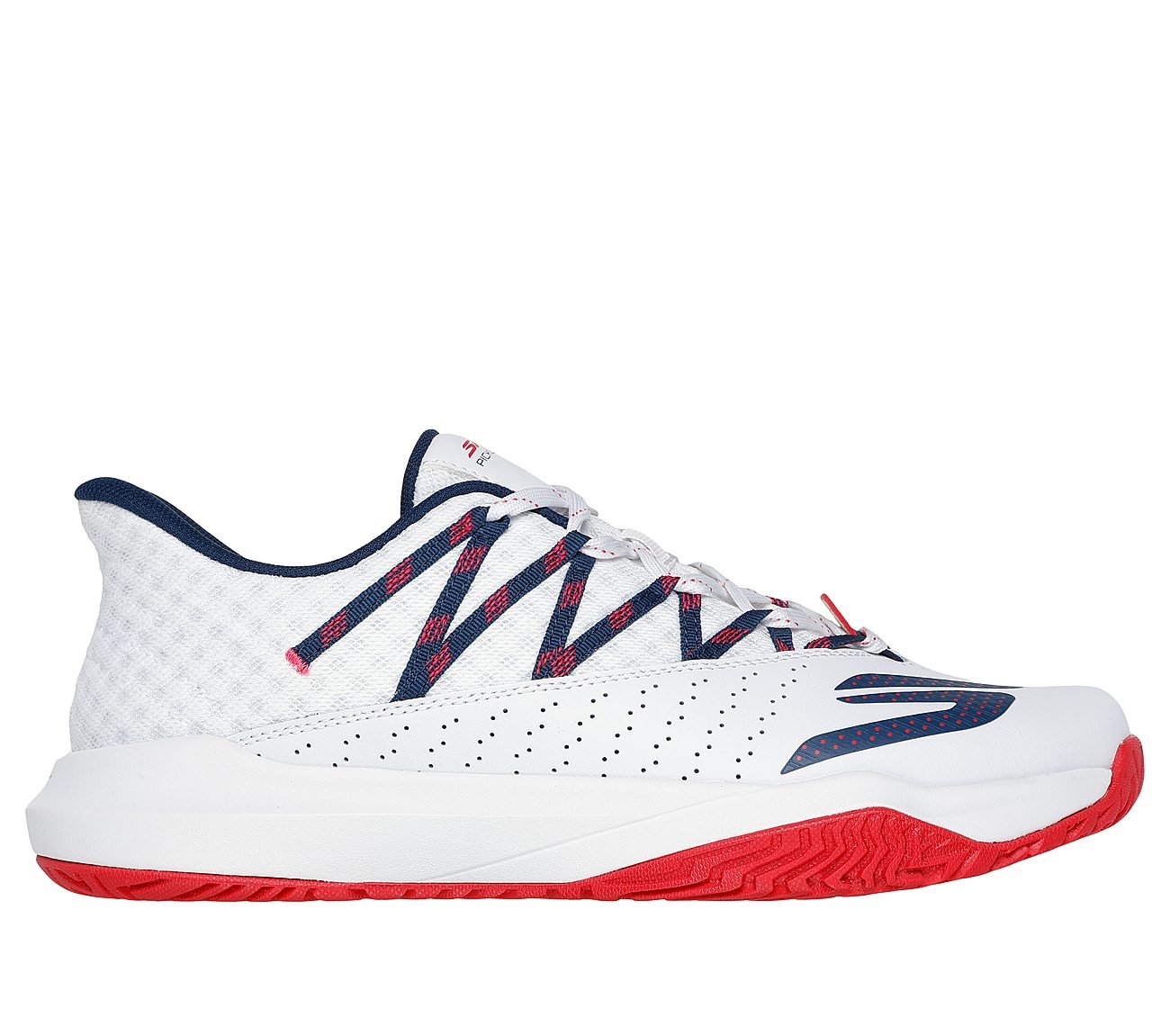 SKECHERS VIPER COURT RALLY, WHITE/NAVY/RED