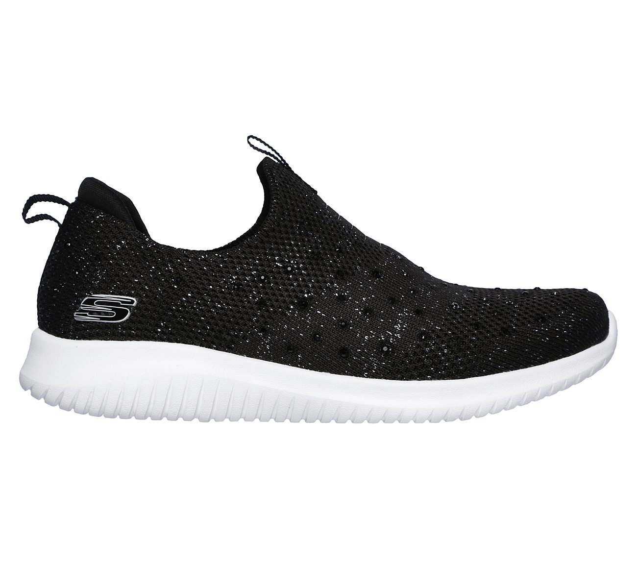 ULTRA FLEX - THRIVE UP, BLACK/SILVER Footwear Lateral View