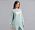 SKECHERS APPLIQUED SWEATSHIRT, OFF WHITE/NAVY