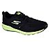 GO RUN PURE 2, BLACK/LIME Footwear Lateral View