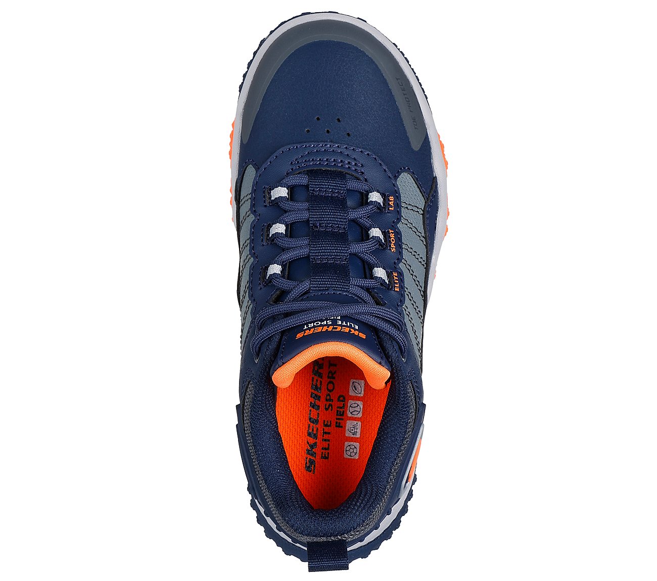 SKECHERS ELITE SPORT FIELD, NVY/CHRCL Footwear Top View