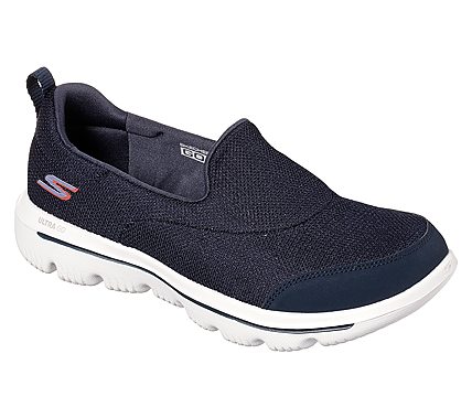 Skechers Navy/White Go Walk Evolution Ultra Reach Women Slip On Shoes ...