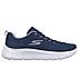 GO WALK FLEX - STRIKING LOOK, NAVY/LAVENDER Footwear Lateral View