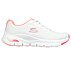 ARCH FIT-INFINITY COOL, WHITE/PINK Footwear Lateral View