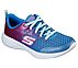 GO RUN 600-SPARKLE SPEED, BLUE/NEON PINK Footwear Lateral View
