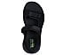 GO WALK FLEX SANDAL-EASY ENTR, BLACK/LIME Footwear Top View