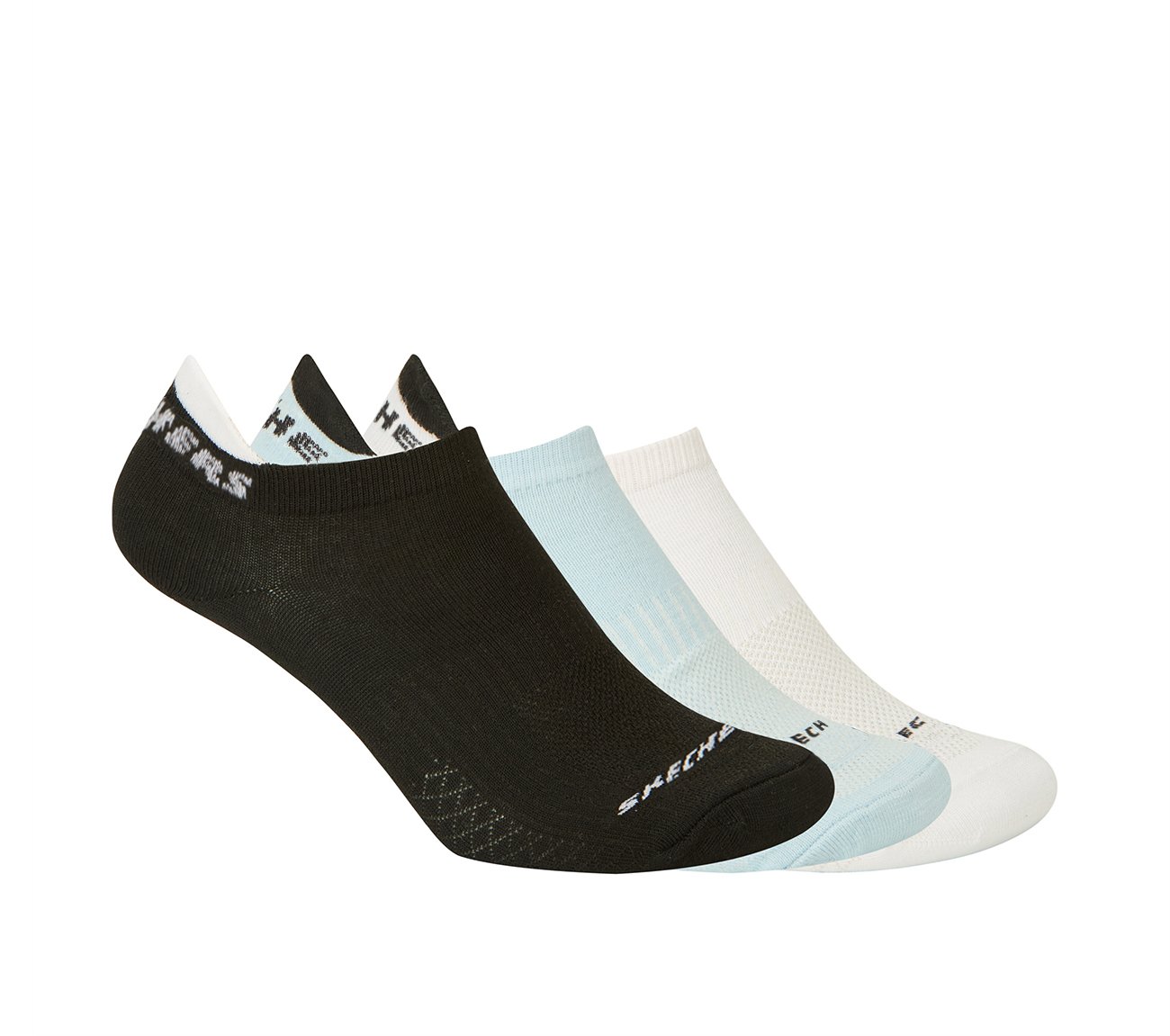 3PK WOMENS PERFORMANCE NON TERRY LOWCUT, WHITE/BLACK/BLUE