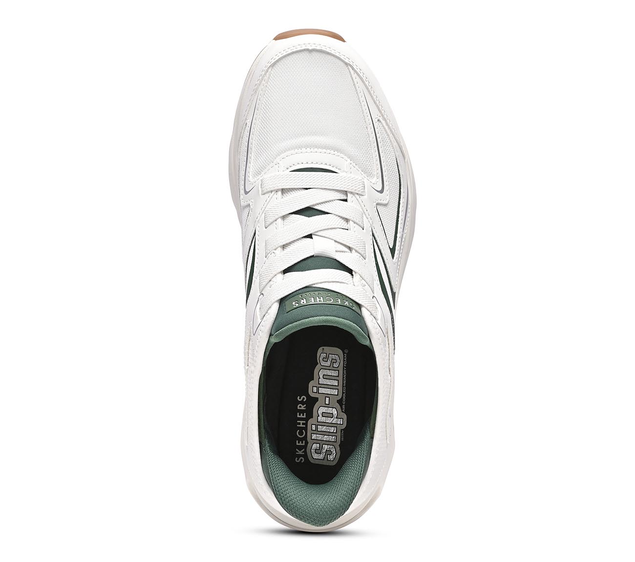 TRES-AIR UNO - VISION-AIRY SL, WHITE/GREEN Footwear Top View