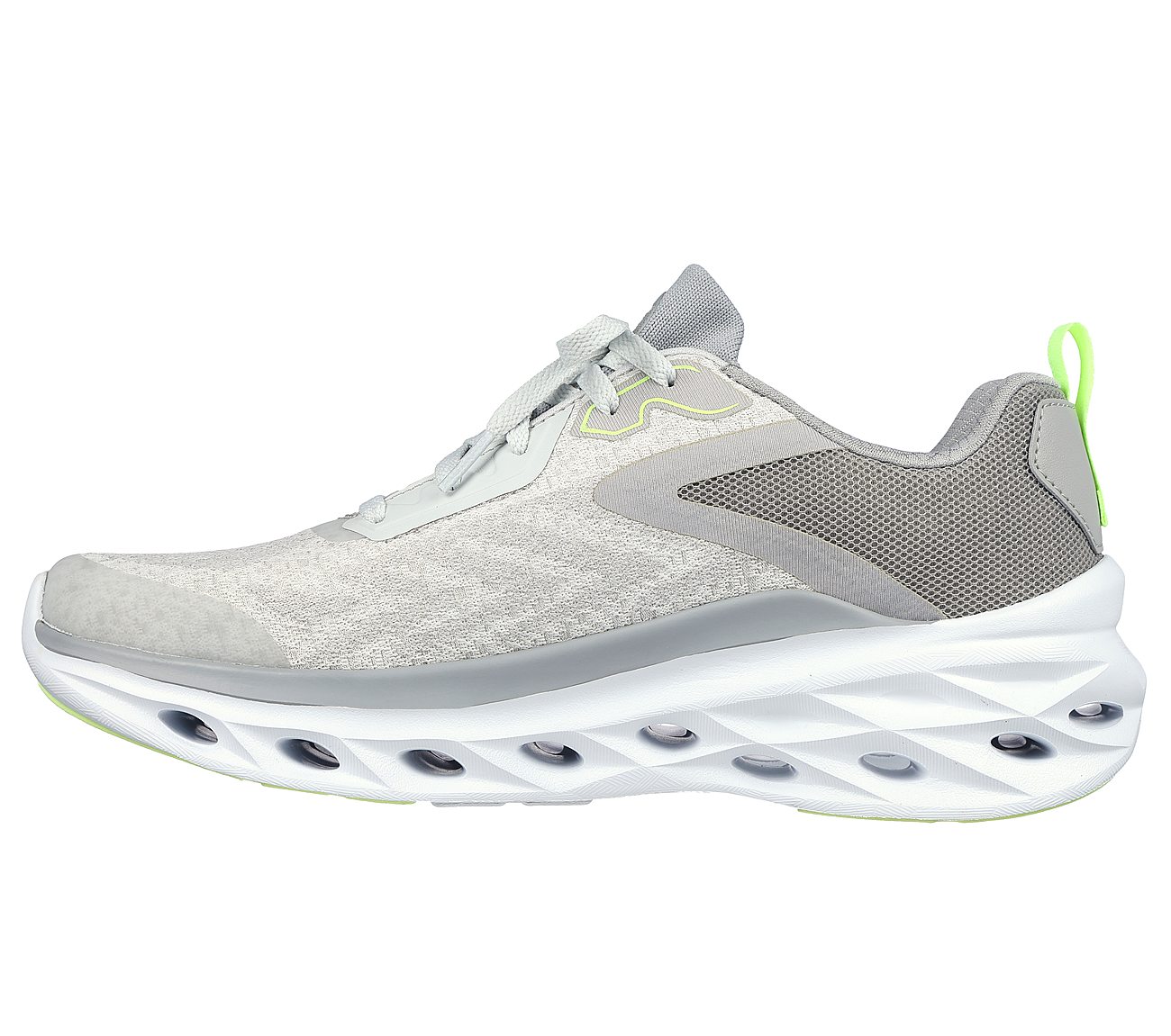 GLIDE-STEP SWIFT - TURNTIDE, GREY/LIME Footwear Left View