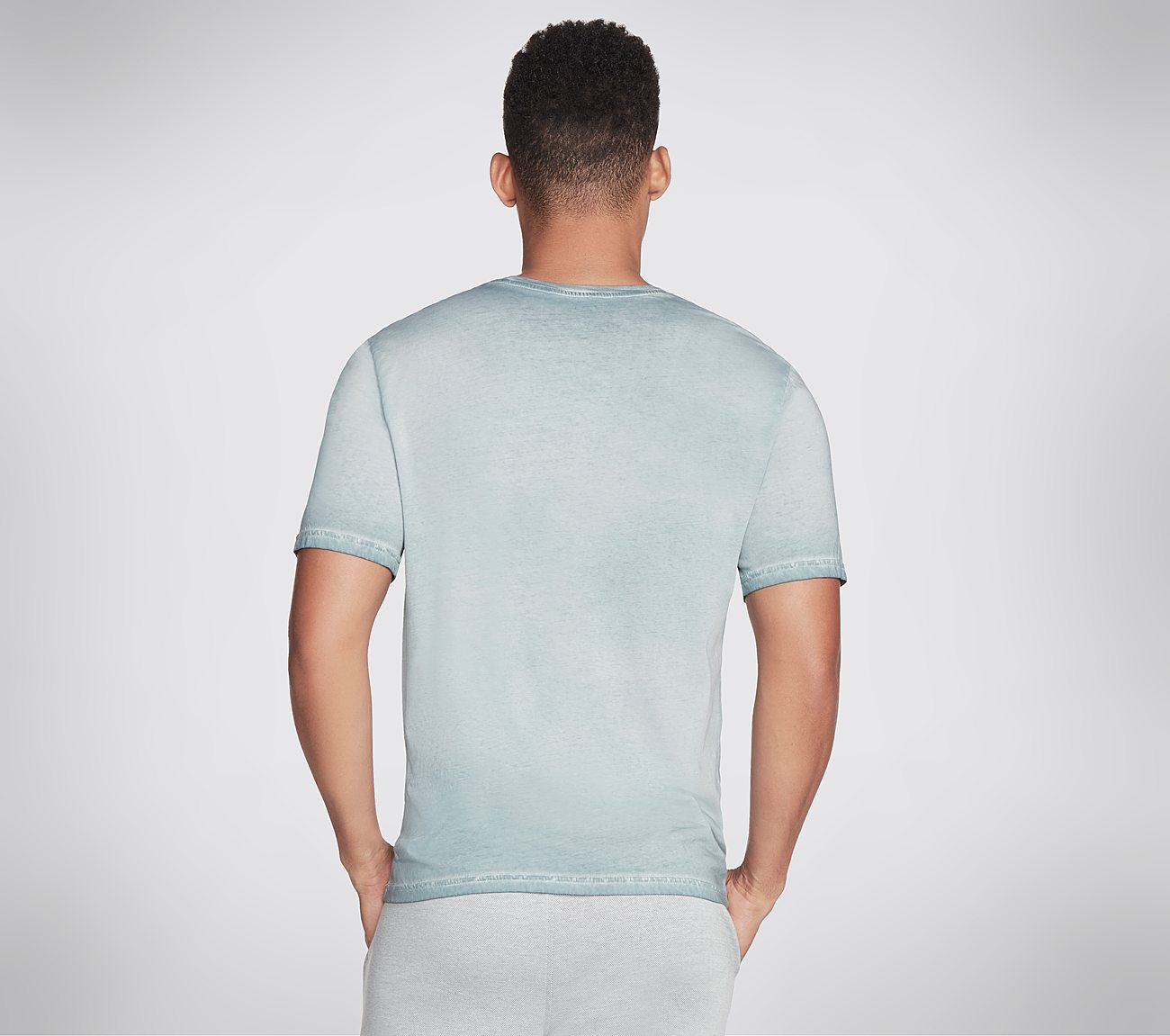 TRIPLE S WASH T-SHIRT, TEAL/BLUE Apparels Top View